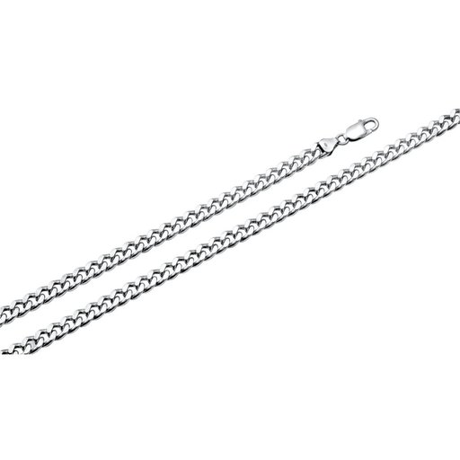 Hopeinen panssarikaulaketju, oksidoitu 5,5mm 50cm