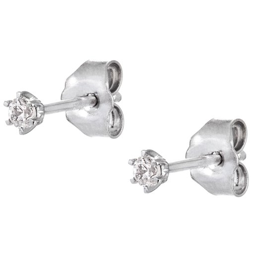 Story of Love Rome timanttikorvakorut yht. 0,10ct 18K valkokulta