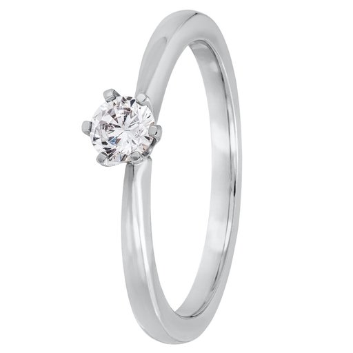 Story of Love Rome timanttisormus 0,25ct 18K valkokulta