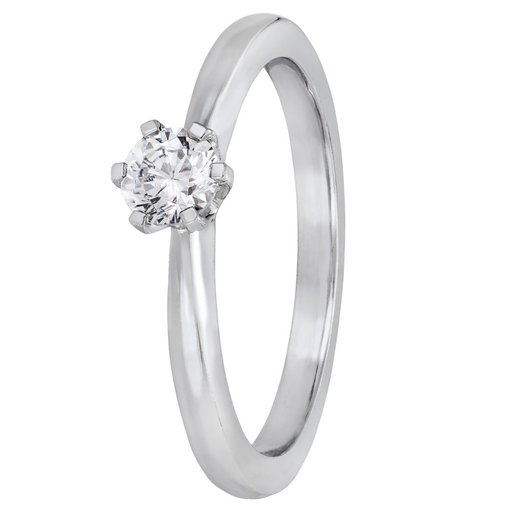 Story of Love Rome timanttisormus 0,30ct 18K valkokulta