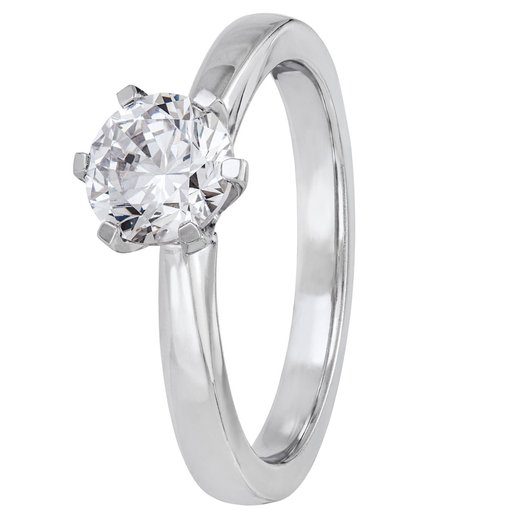 Story of Love Rome timanttisormus 1,00ct 18K valkokulta