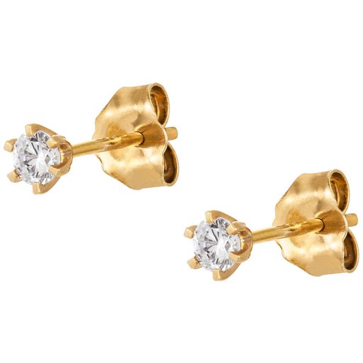 Story of Love Rome timanttikorvakorut yht. 0,20ct 18K keltak