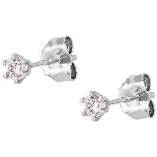 Story of Love Rome timanttikorvakorut yht. 0,20ct 18K valkokulta