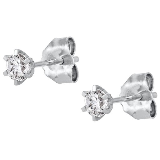 Story of Love Rome timanttikorvakorut yht. 0,30ct 18K valkokulta