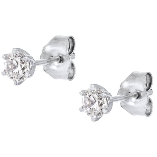 Story of Love Rome timanttikorvakorut yht. 0,40ct 18K valkokulta