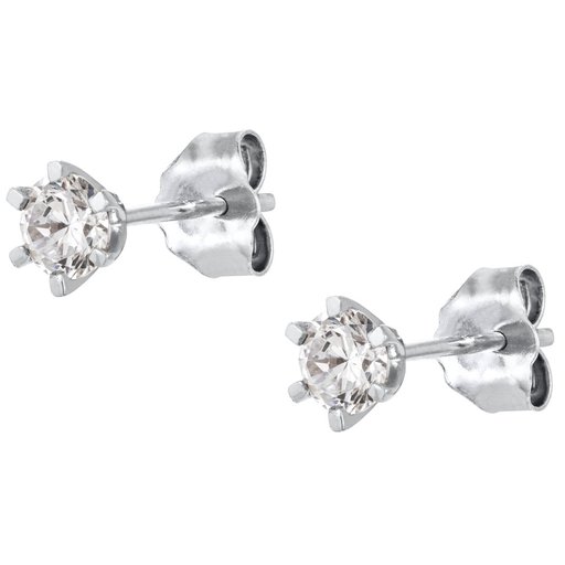 Story of Love Rome timanttikorvakorut yht. 0,50ct 18K valkokulta
