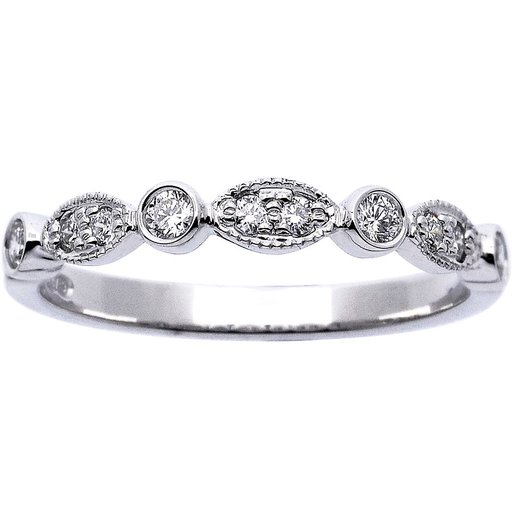 Princess Charlene timanttisormus yht. 0,21ct 14K valkokulta
