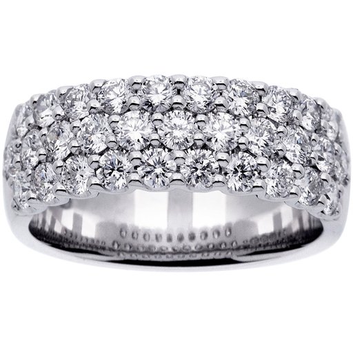 Princess Grace timanttisormus yht. 1,55ct 14K valkokulta