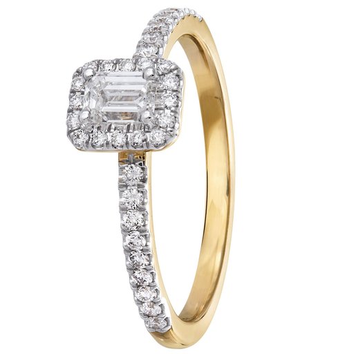 Story of Love Los Angeles timanttisormus yht. 0,50ct 14K keltakulta