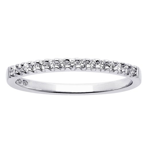 Princess Isabella timanttisormus yht. 0,15ct 14K valkokulta