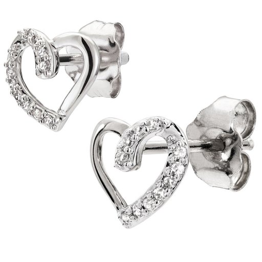 Timanttikorvakorut yht. 0,05ct 14K  valkokulta