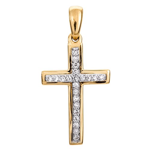 Timanttiriipus yht. 0,06ct 14K keltakulta