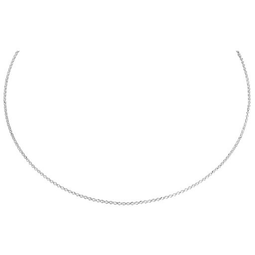 Hopeinen papuketju 3mm 80cm