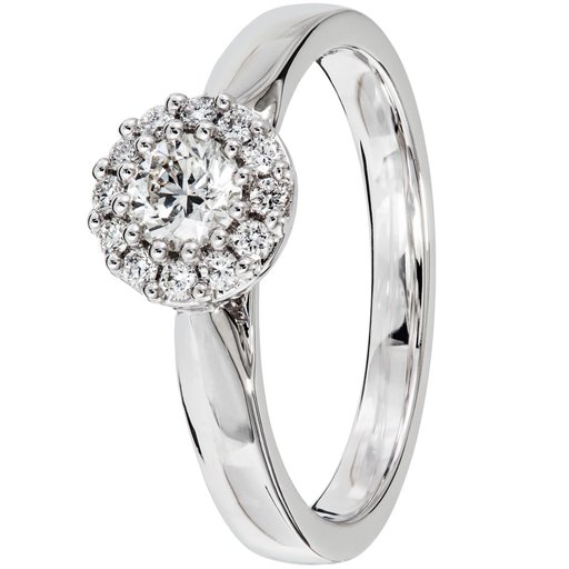 Story of Love Prague timanttisormus yht. 0,43ct 14K valkokulta