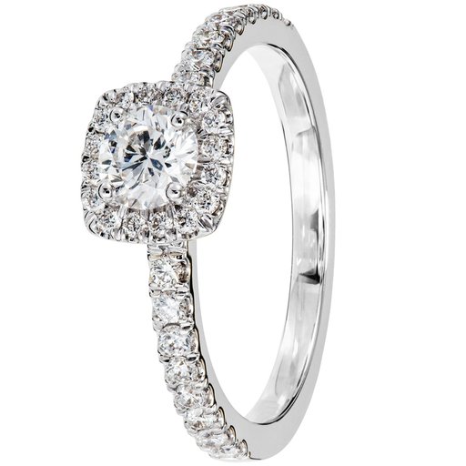 Story of Love New York timanttisormus yht. 0,72ct 14K valkokulta