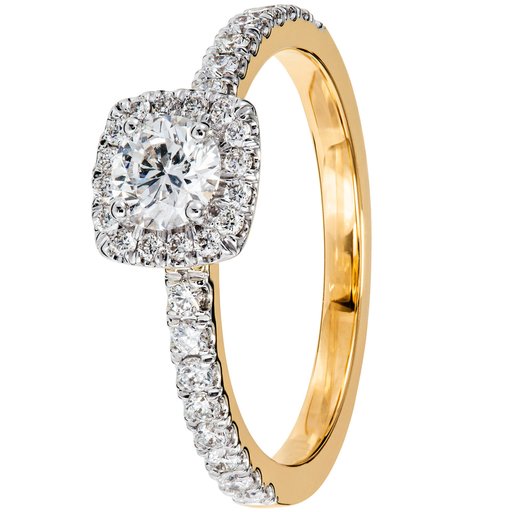 Story of Love New York timanttisormus yht. 0,72ct 14K keltakulta