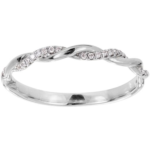 Timanttisormus yht. 0,07ct 14K valkokulta