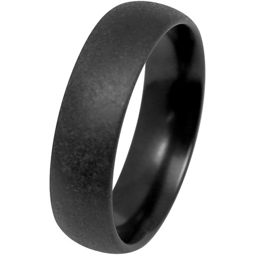 Duetto Black Edition zirkonium kihlasormus, mattamusta