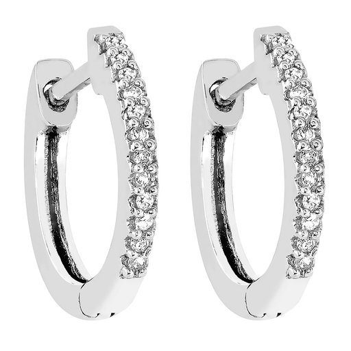 Timanttikorvakorut yht. 0,07ct 14K valkokulta
