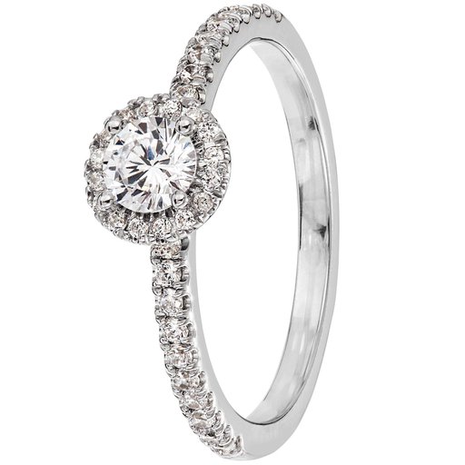 Story of Love Honolulu timanttisormus yht. 0,52ct 14K valkok