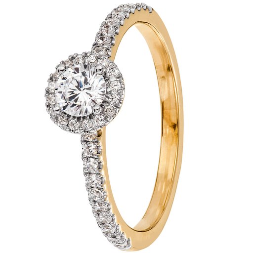 Story of Love Honolulu timanttisormus yht. 0,52ct 14K keltak