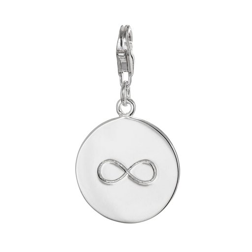 Mood Charms Infinity laatta riipus pikalukolla