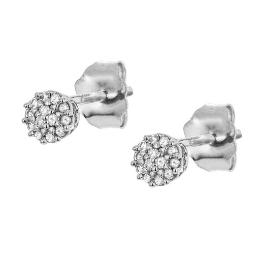 Timanttikorvakorut yht. 0,05ct 14K valkokulta