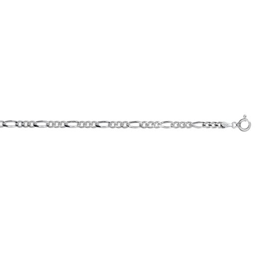 Hopeinen ranneketju, Figaro 19cm