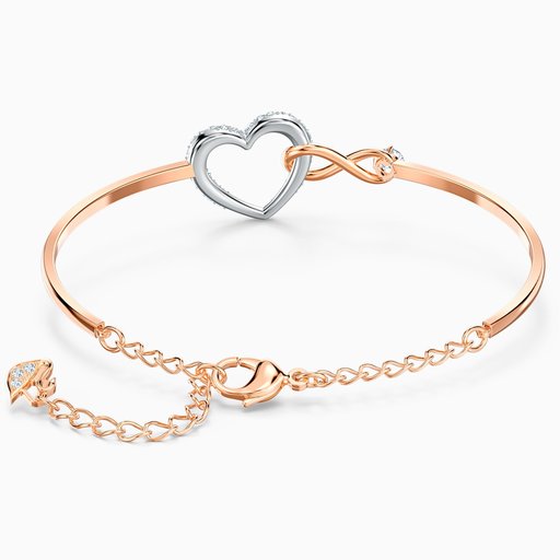 Swarovski Infinity Heart rannerengas, ruusukulta 5518869