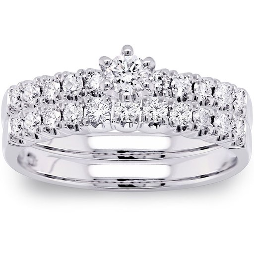 Princess Maxima timanttisormus yht. 0,32ct 14K  valkokulta
