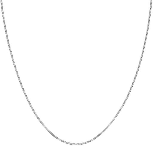 Hopeinen riipusketju, rodinoitu panssari 1,5mm