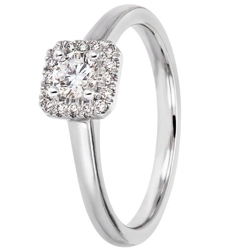 Story of Love Miami timanttisormus yht. 0,34ct 14K valkokulta