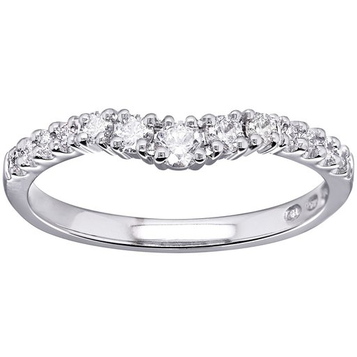 Princess Josephine timanttisormus yht. 0,29ct 14K valkokulta
