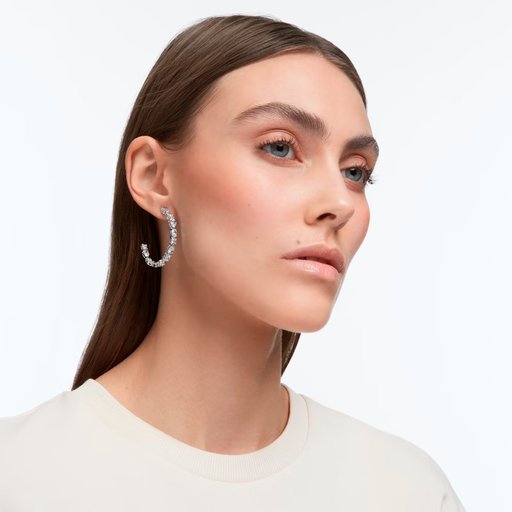 Swarovski Tennis korvakorut, valkoinen 5562128
