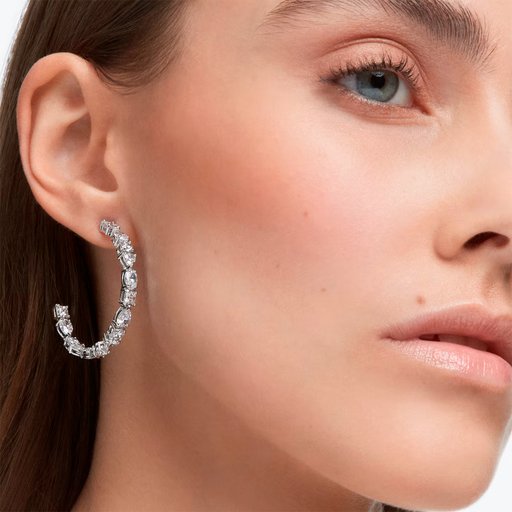 Swarovski Tennis korvakorut, valkoinen 5562128
