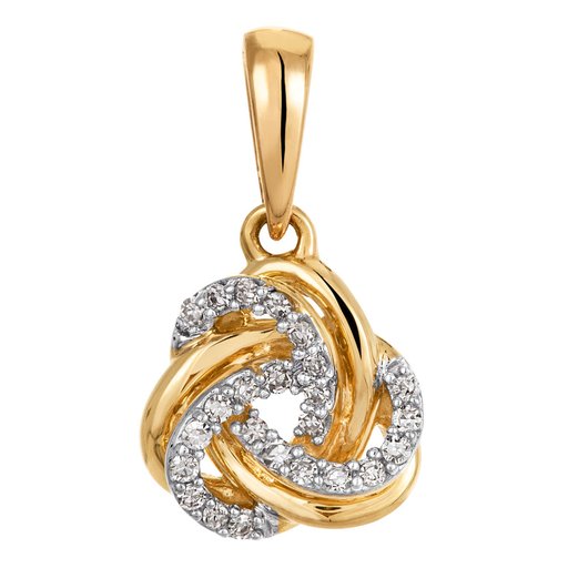 Timanttiriipus yht. 0,05ct 14K keltakulta