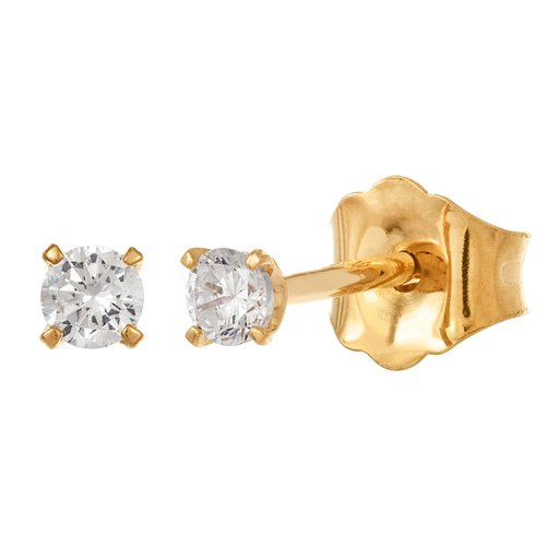Story of Love Paris timanttikorvakorut yht. 0,10ct 18K keltakulta