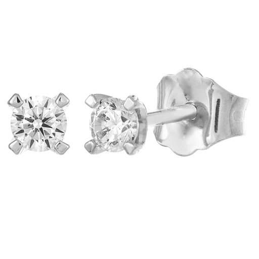 Story of Love Paris timanttikorvakorut yht. 0,20ct 18K valko