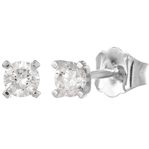 Story of Love Paris timanttikorvakorut yht. 0,25ct 18K valkokulta