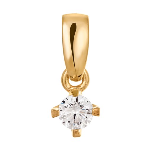 Story of Love Paris timanttiriipus 0,10ct 18K keltakulta