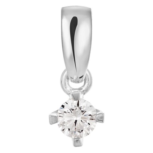 Story of Love Paris timanttiriipus 0,10ct 18K valkokulta