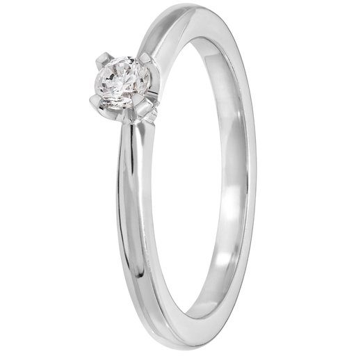 Story of Love Paris timanttisormus 0,15ct 18K valkokulta