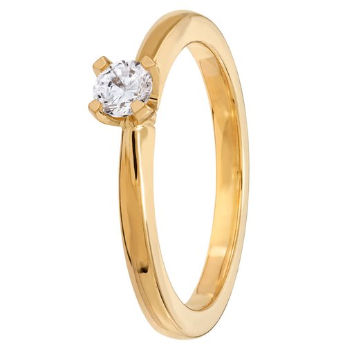 Story of Love Paris timanttisormus 0,20ct 18K  keltakulta