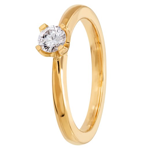 Story of Love Paris timanttisormus 0,30ct 18K keltakulta
