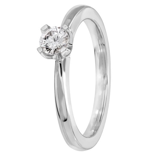 Story of Love Paris timanttisormus 0,30ct 18K valkokulta