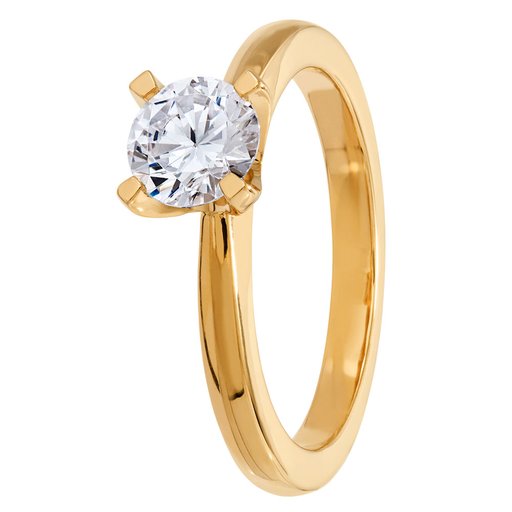 Story of Love Paris timanttisormus 0,75ct 18K keltakulta