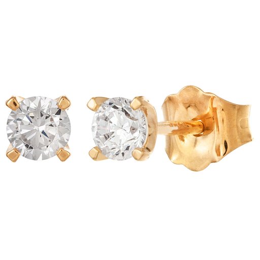 Story of Love Paris timanttikorvakorut yht. 0,30ct 18K keltakulta