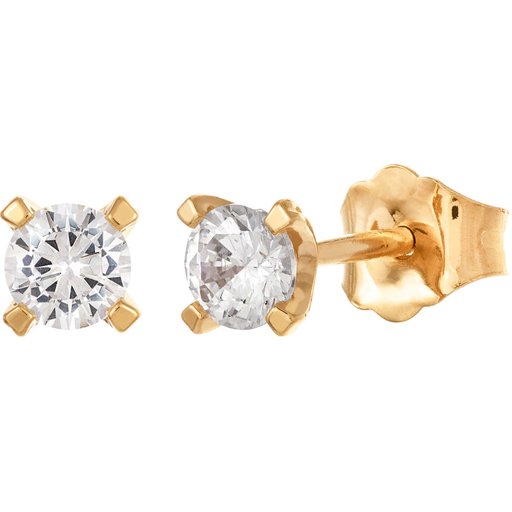 Story of Love Paris timanttikorvakorut 0,40ct keltakulta
