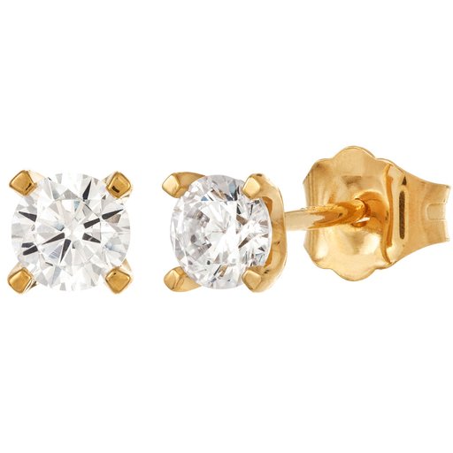 Story of Love Paris timanttikorvakorut yht. 0,50ct 18K keltakulta