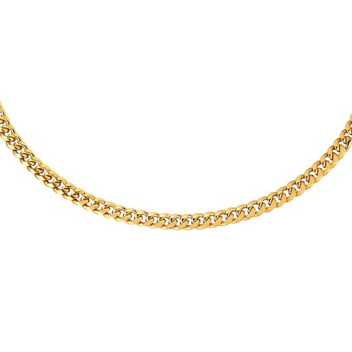 Kultainen panssariranneketju 6mm 21cm